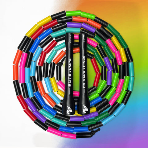 Rainbow Redux - 1" Beaded Jump Rope