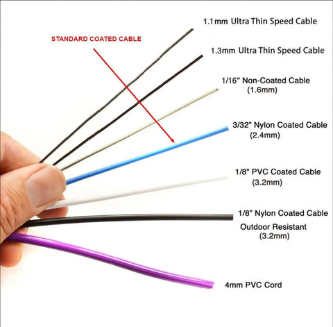 Nylon Coated Steel Speed Cable - 2.4mm - Elite Jumps